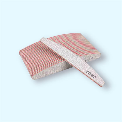 5-pack of moon-shaped nail files