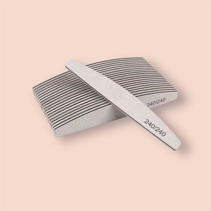 5-pack of moon-shaped nail files