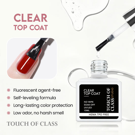 Clear top coat 15 ml (forhåndsbestilling)