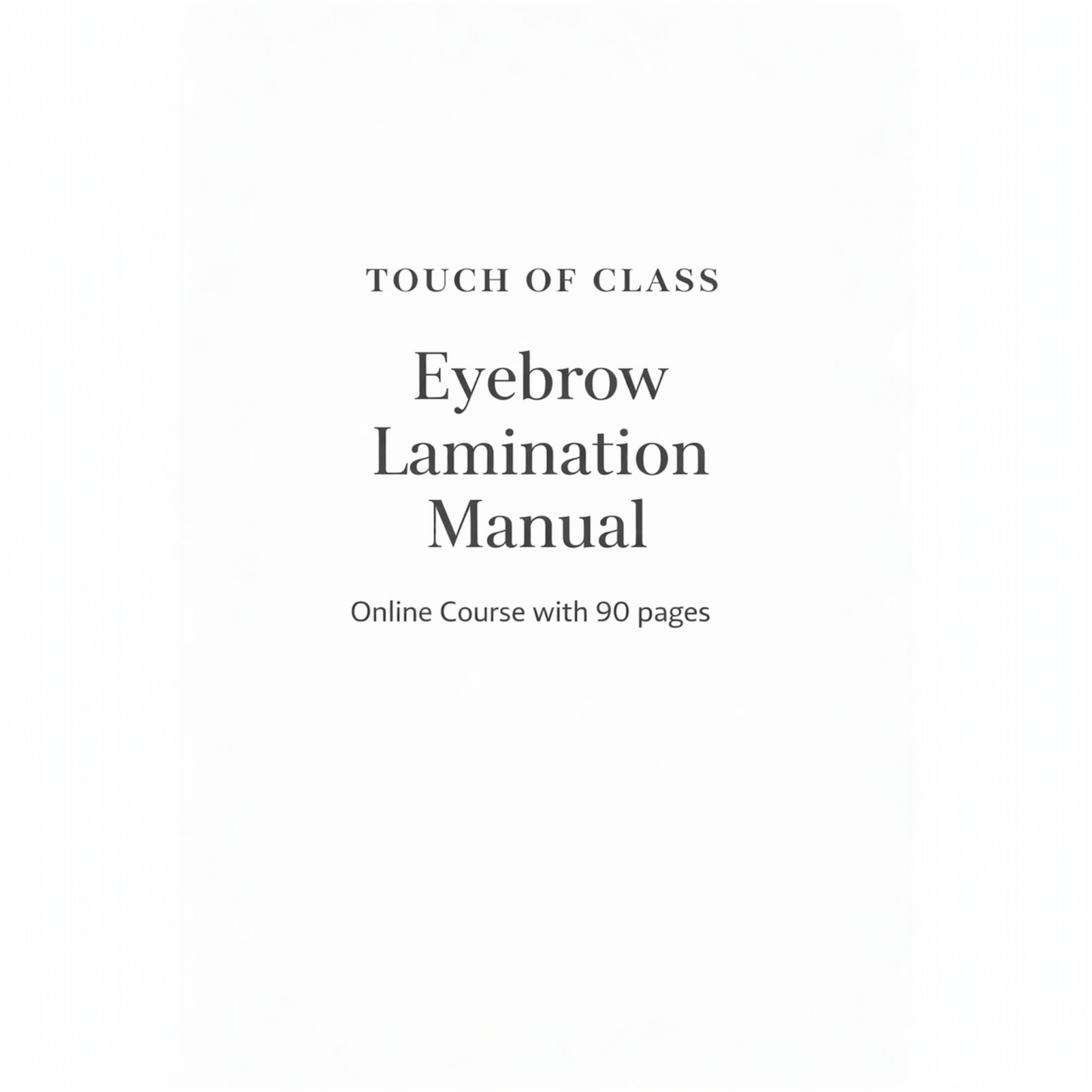 Eyebrow Lamination | wax & tint Manual