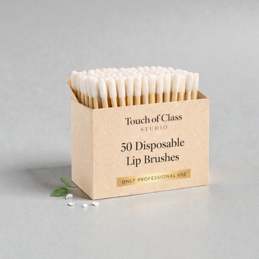 50pcs Lofrie bomullspinner med bambusskaft